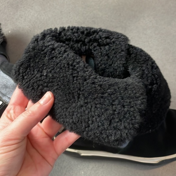 Marc Cain wedges sherpa suede buckle ankle boots - Picture 9 of 12